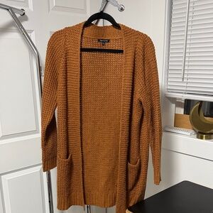 Pink Clover Women's Textured Knit Cardigan - Brown